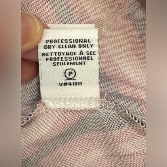 Diane Von Furstenberg Pink Black Stripe Wrap Silk Dress size 6 - Picture 12 of 16